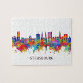Strasbourg France Skyline Legpuzzel (Horizontaal)