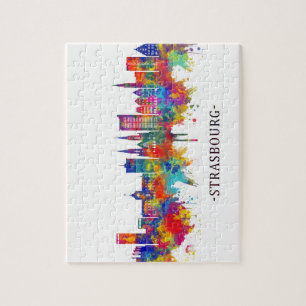 Strasbourg France Skyline Legpuzzel