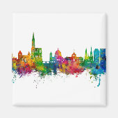 Strasbourg France Skyline Magneet (Voorkant)