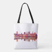 Strasbourg France Skyline Tote Bag (Achterkant)