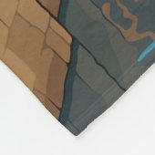 Strasbourg France Travel Art Vintage Fleece Deken (Hoek)