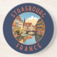 Strasbourg France Travel Art Vintage