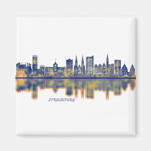 Strasbourg Skyline Magneet