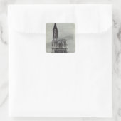 Strasburg Cathedral Vierkante Sticker (Tas)