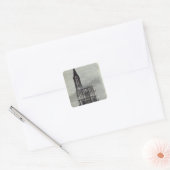 Strasburg Cathedral Vierkante Sticker (Envelop)