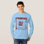 STRASBURG GOLF Blauw T-shirt (Voorkant volledig)