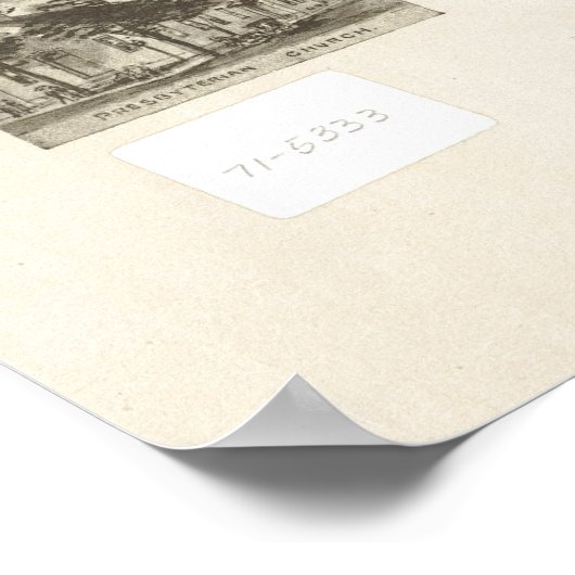 Strasburg Pennsylvania 1903 Antiek Panorama Poster (Hoek)