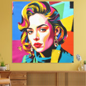 “Strasha” - Gloss Pop Collage Dream Canvas Afdruk (Insitu (Woonkamer))