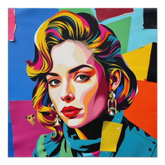 "Strasha" - Gloss Pop Collage Dream Perfect Poster (Voorkant)