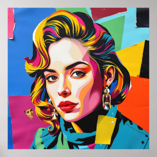 "Strasha" - Gloss Pop Collage Dream Poster