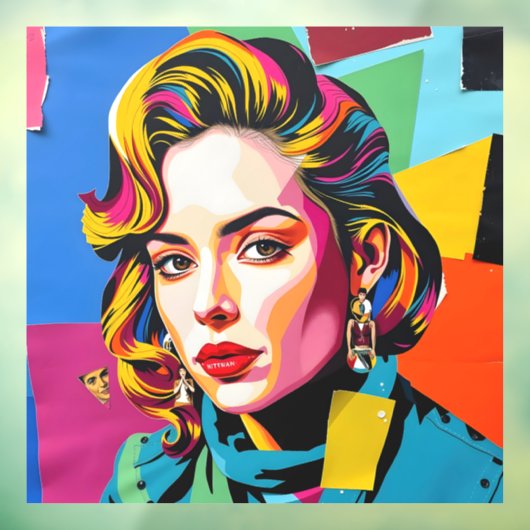 “Strasha” - Gloss Pop Collage Dream Raamsticker (Vel 3)