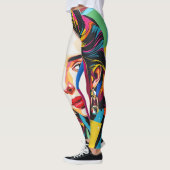 “Strasha” - Gloss Pop Collage Droom Leggings (Links)