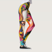 “Strasha” - Gloss Pop Collage Droom Leggings (Rechts)