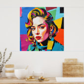 “Strasha” - Gloss Pop Collage Droom Poster (Keuken)