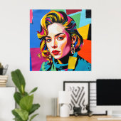 “Strasha” - Gloss Pop Collage Droom Poster (Thuiskantoor)