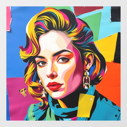 “Strasha” - Gloss Pop Collage Droom Raamsticker (Vel)