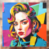 “Strasha” - Gloss Pop Collage Droom Raamsticker (Vel 2)