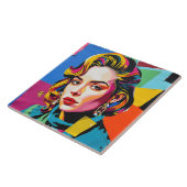 “Strasha” - Gloss Pop Collage Droom Tegeltje (Zijkant)