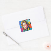 “Strasha” - Gloss Pop Collage Droom Vierkante Sticker (Envelop)