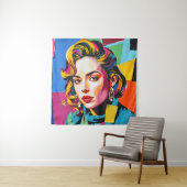 “Strasha” - Gloss Pop Collage Droom Wandkleed (In situ)