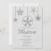 Strass Glitter Elegante Winter Bling Kerstmis Kaart (Voorkant)