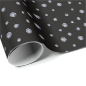 Strass op zwart cadeaupapier (Rol Hoek)
