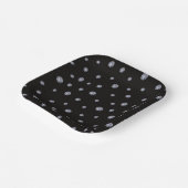 Strass op zwart papieren bordje (Gebogen)