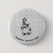 Strass & React Buttonnen | Rode uitverkoop! Ronde Button 5,7 Cm (Voorkant)