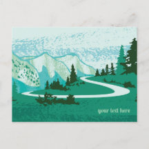 Straße in den Bergen.