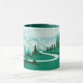 Straße in den Bergen. Klassische Tasse, 325 ml Mok (Midden)