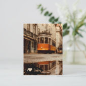 Straßenbahn in Lissabon | Portugal Briefkaart (Staand voorkant)