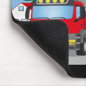 Straßenbaustelle mit rotem LKW und gelben Bagger Muismat (Hoek)