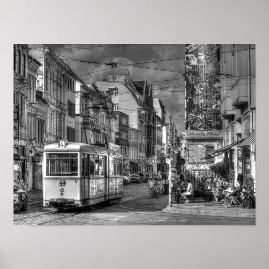 Straßenszene, Bremen Poster (Voorkant)