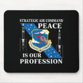 Strategic Air Command USAF Koude Oorlog Vrede is o Muismat (Voorkant)
