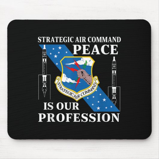 Strategic Air Command USAF Koude Oorlog Vrede is o Muismat (Voorkant)