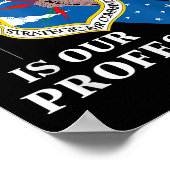 Strategic Air Command USAF Koude Oorlog Vrede is o Poster (Hoek)