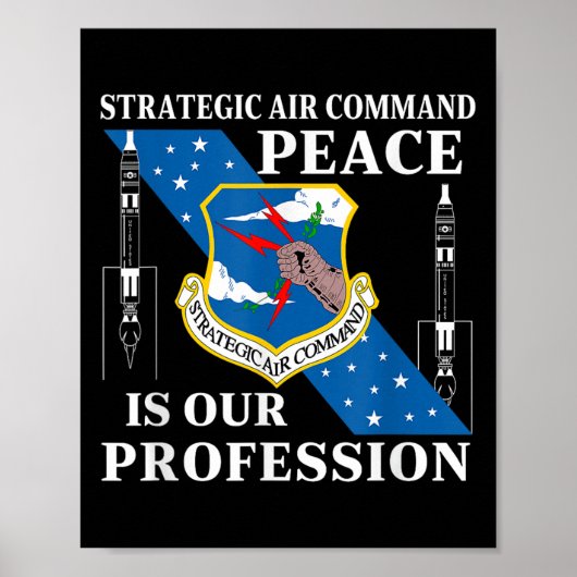 Strategic Air Command USAF Koude Oorlog Vrede is o Poster (Voorkant)