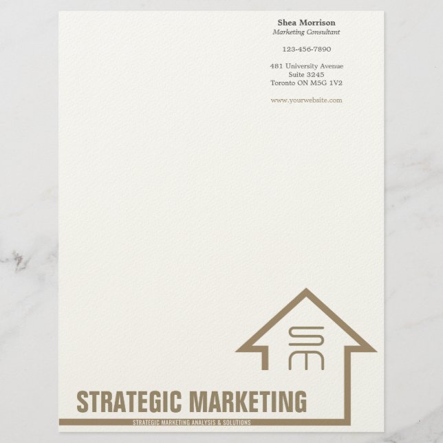 Strategic Marketing Letterhead Briefhoofd (Voorkant)