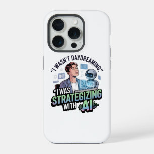 Strategie bepalen met AI – Grappige dagdroom Sloga iPhone 15 Pro Case
