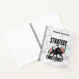 Strategie of Emoties Handelsmentaliteit marmer Ont Notitieboek