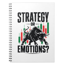Strategie of Emoties Stier Trading Mentaliteit Ont Notitieboek