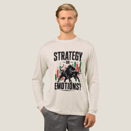 Strategie of Emoties Stier Trading Mentaliteit Ont Tri-Blend Shirt