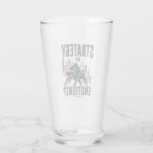 Strategie of Emoties Stier Trading Mindset Design Glas (Achterkant)