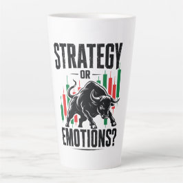 Strategie of Emoties Stier Trading Mindset Design Latte Mok