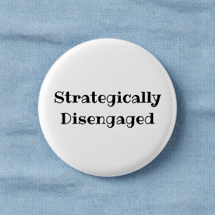 Strategisch Losgekoppelde Grappige Kantoor Pin Kno Ronde Button 3,2 Cm
