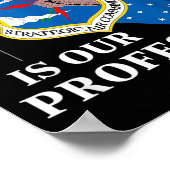 Strategisch Luchtcommando USAF Koude Oorlog Vrede Poster (Hoek)