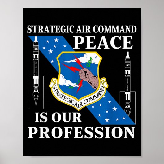 Strategisch Luchtcommando USAF Koude Oorlog Vrede Poster (Voorkant)