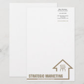 Strategisch marketingpapier briefpapier (Voorkant / Achterkant)