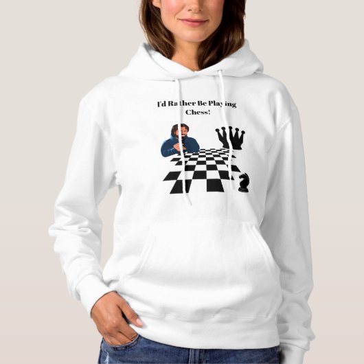 Strategisch schaakontwerp - De kunst van het spel Hoodie (Voorkant)
