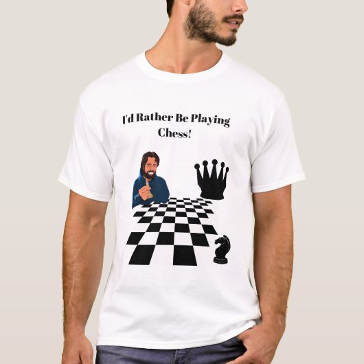 Strategisch schaakontwerp - De kunst van het spel T-shirt (Voorkant)
